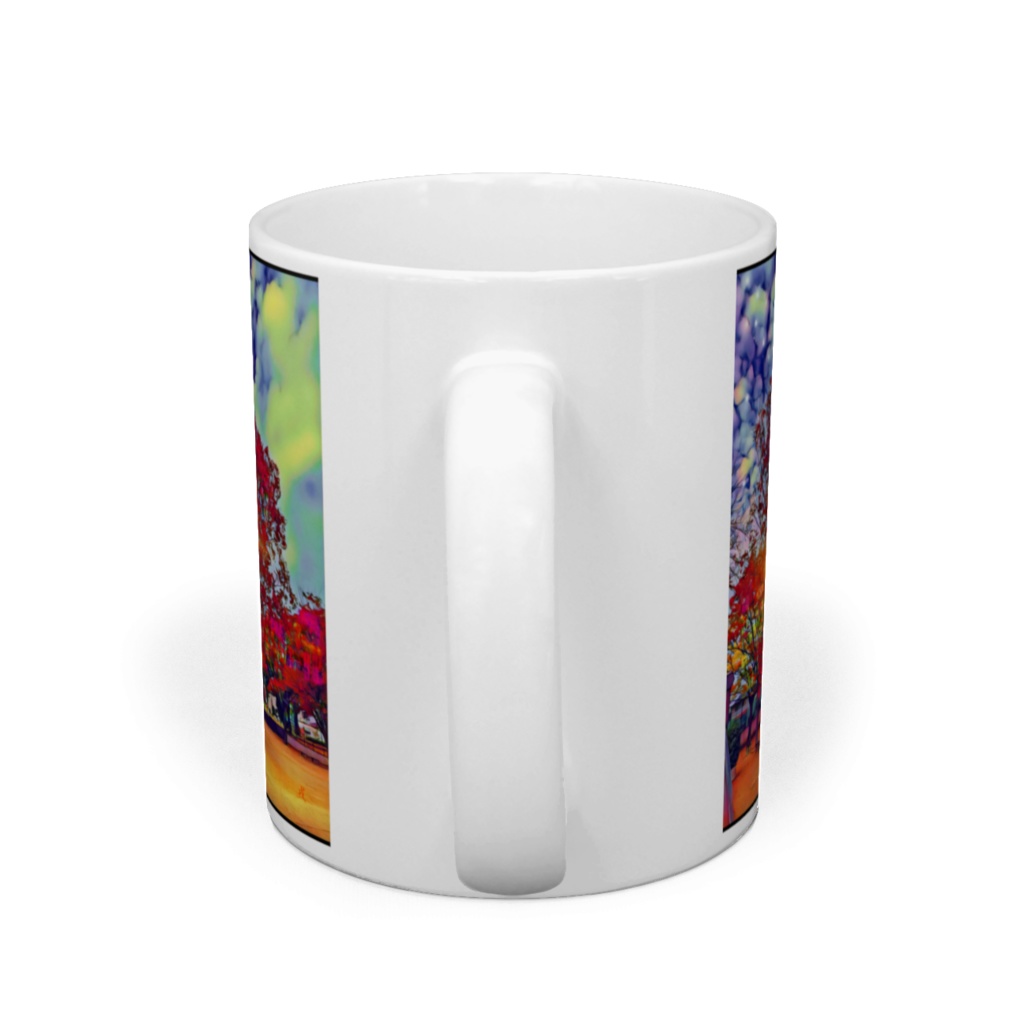 a-295 公園 昼と夜との間 Park between day and night マグカップ