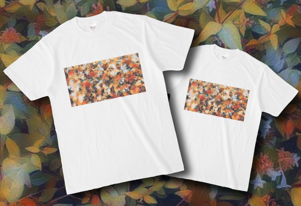 H-2 壁紙Tシャツ -落葉-