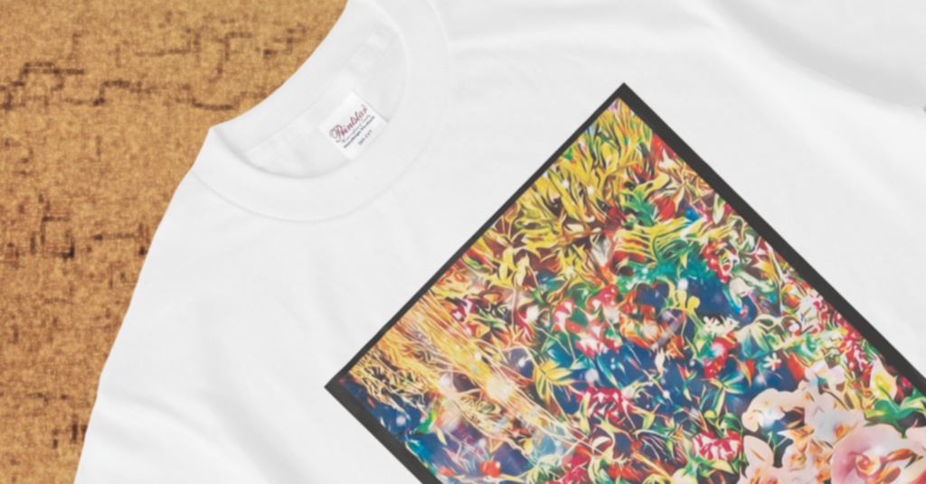 a-338 蘭の森 暖 Orchid Forest Warm Tシャツ