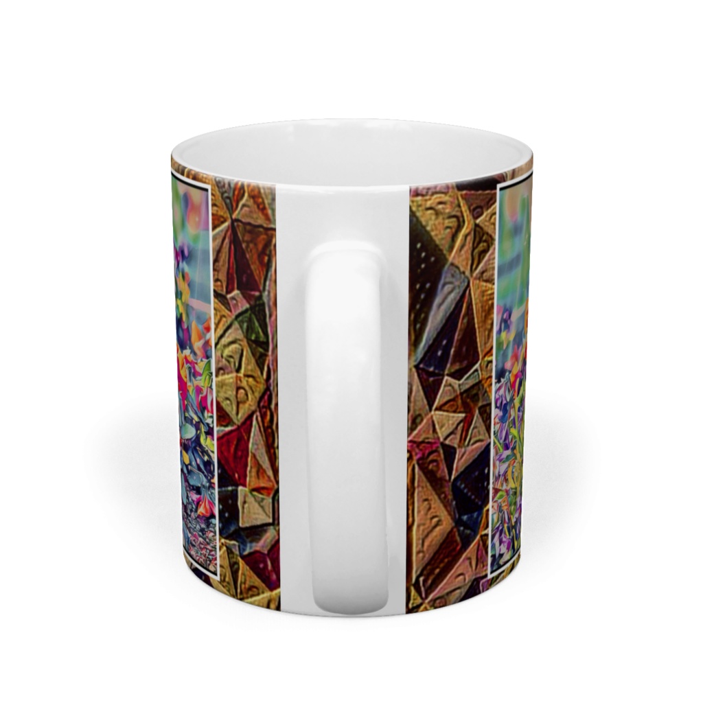 a-359 氷原都市に咲く氷結華 Freezing flowers blooming in the city of the ice field マグカップ