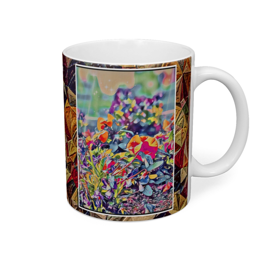 a-359 氷原都市に咲く氷結華 Freezing flowers blooming in the city of the ice field マグカップ