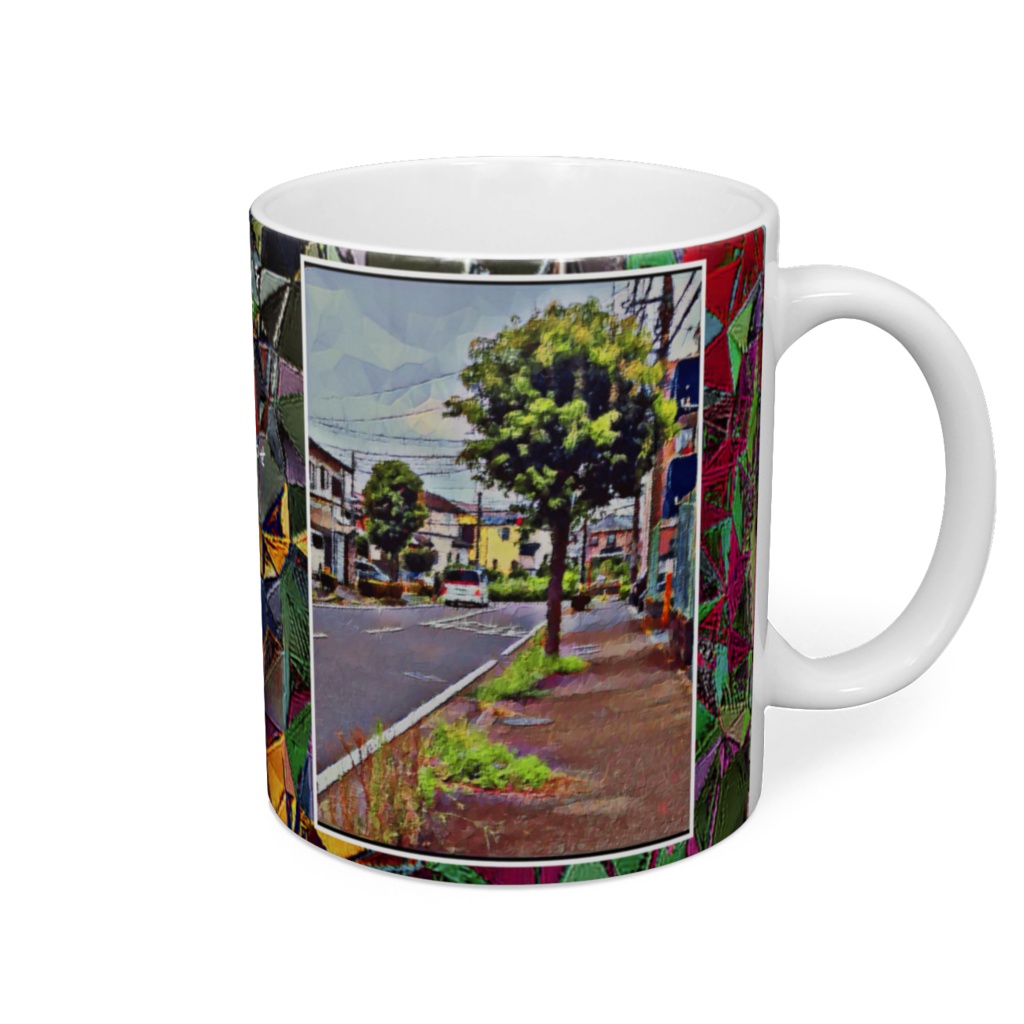 a-362 ある日の交差点 One day intersection マグカップ