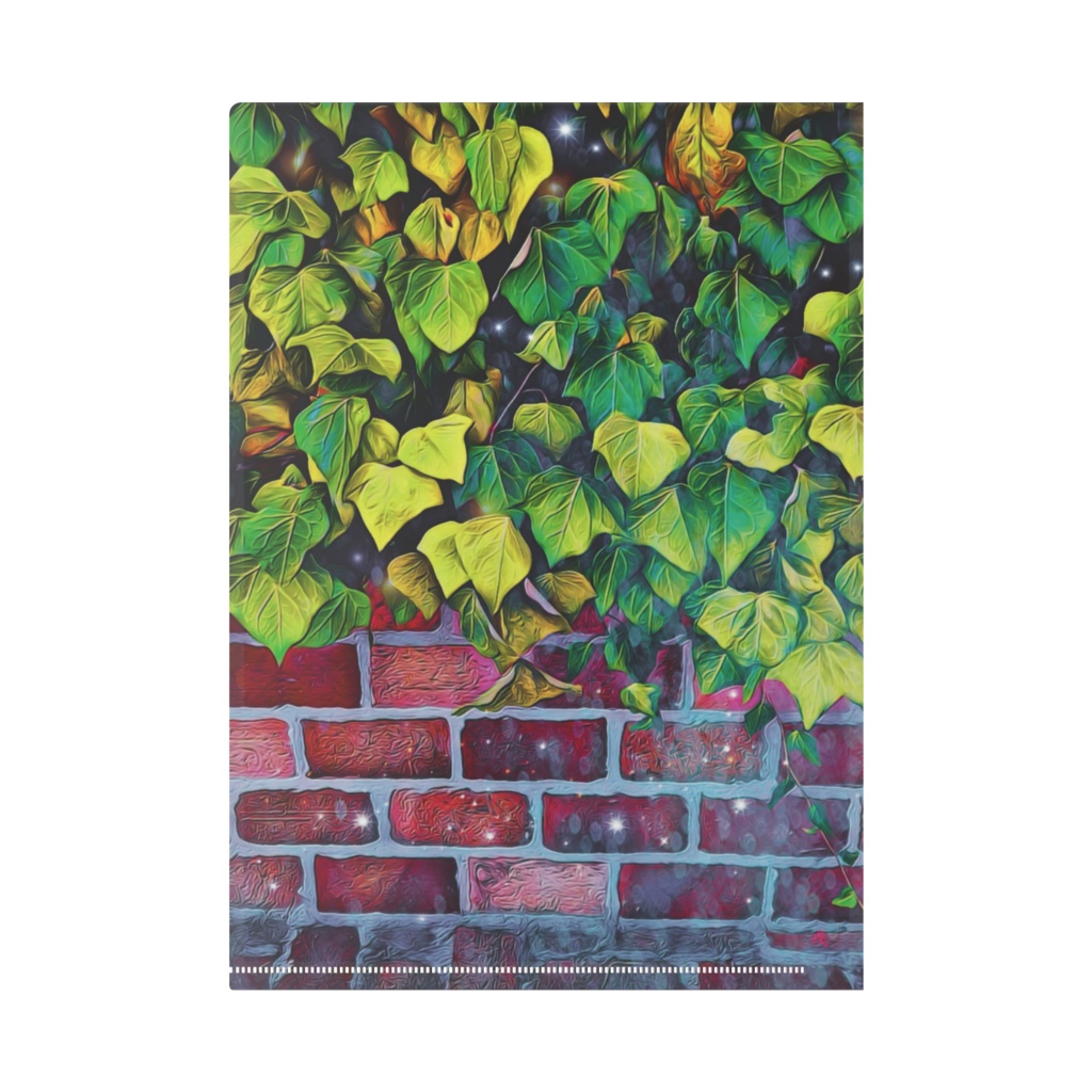 a-373 贈り物 空に羽ばたく黄金の靴 Gifts Golden shoes flapping in the sky & 森の入口 妖精の残り香 Forest entrance Fairy remnants 両面クリアファイル