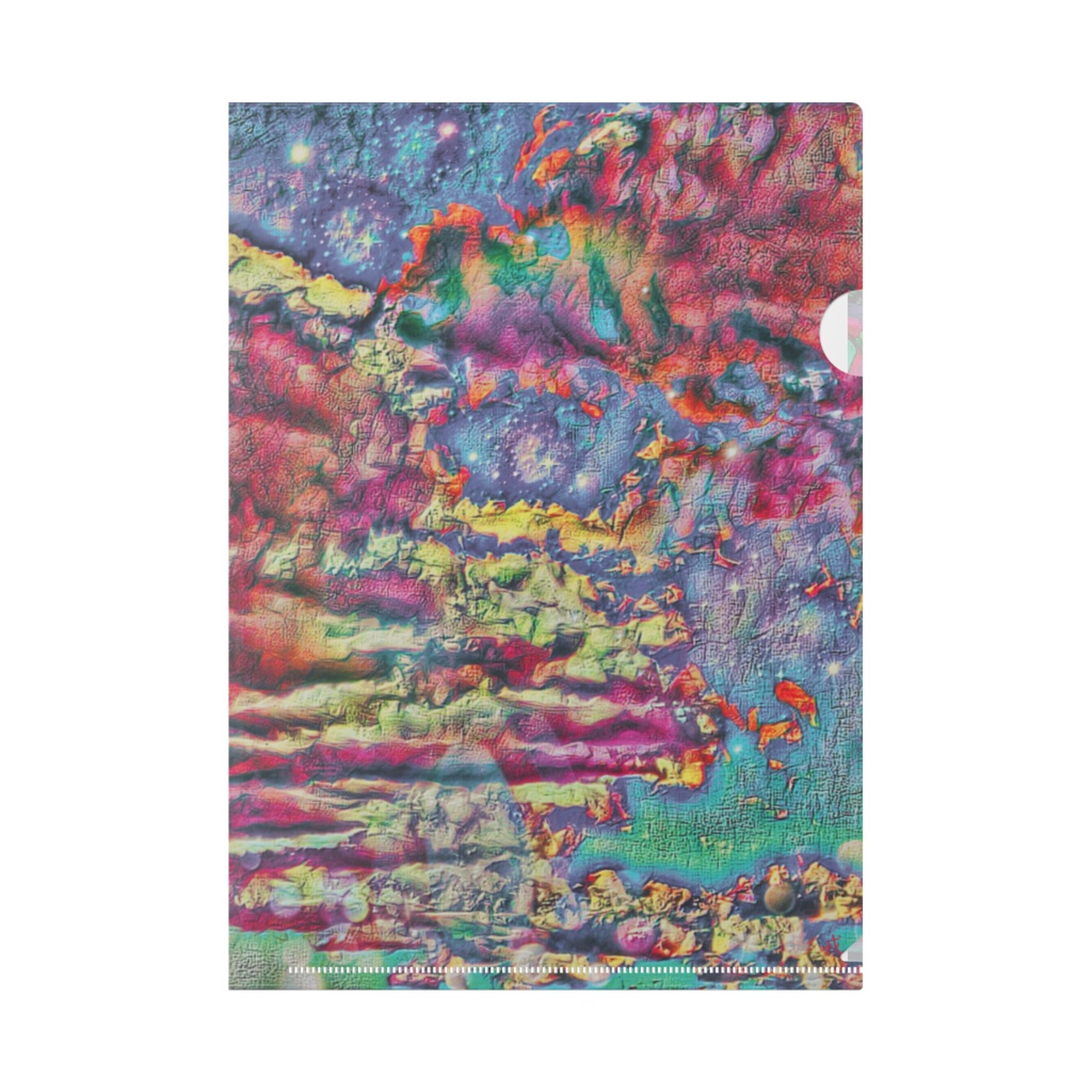 a-378 宙に描く地図 Map drawn in the sky クリアファイル