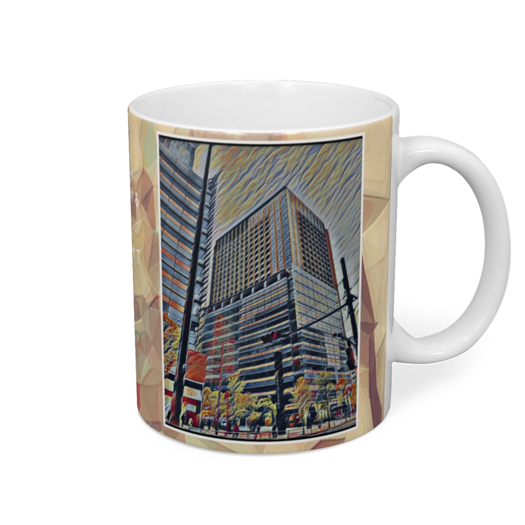 a-382 街 リフレクション City reflection マグカップ