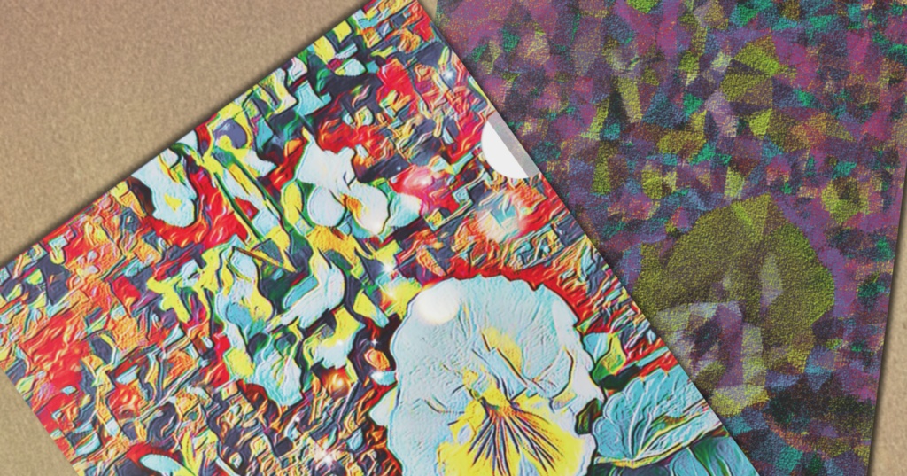 a-383 花 一瞬 Flower moment クリアファイル