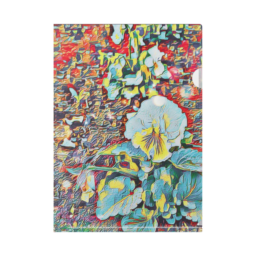 a-383 花 一瞬 Flower moment クリアファイル