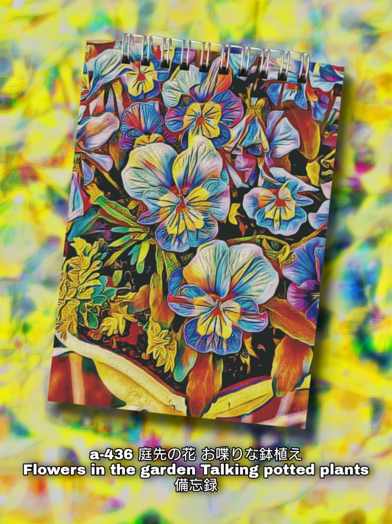 a-436 庭先の花 お喋りな鉢植え Flowers in the garden Talking potted plants 備忘録