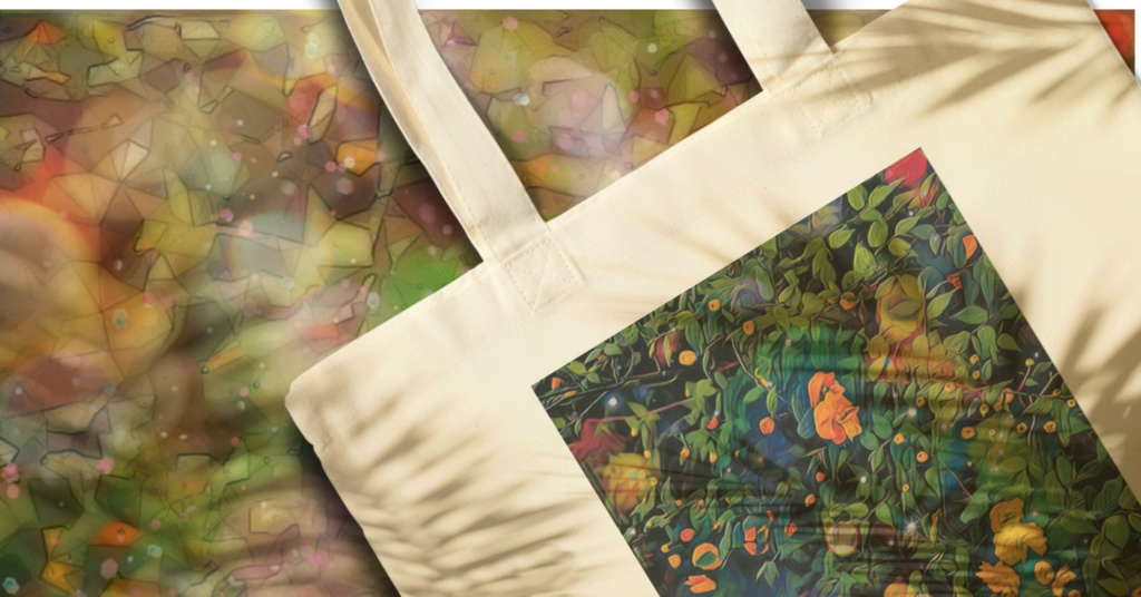 a-457 花 時の断面 Cross section at the time of flowe エコバッグ