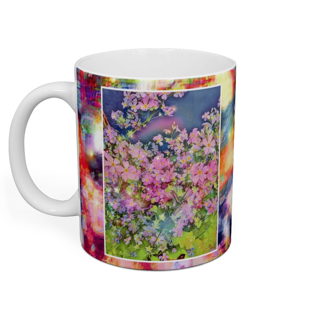 a-458 花 移ろいゆく思い Flowers changing feelings マグカップ