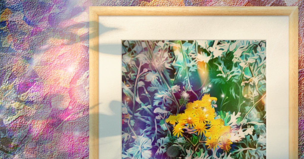 a-469 都会の陰影 小さき黄色い花束 Shadows of the city Small yellow bouquetプリモアート(複製画)