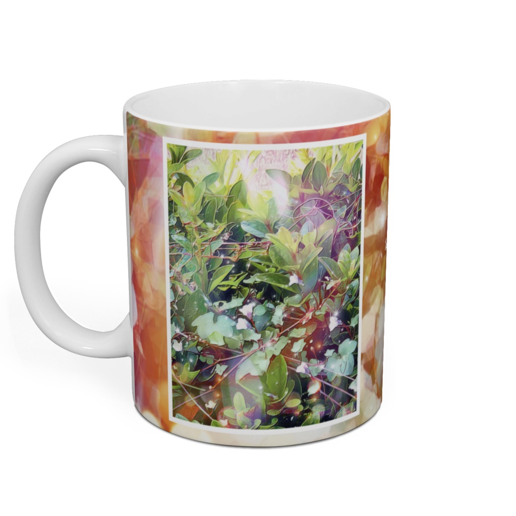 a-492 花 朝日 Flower sunlight マグカップ