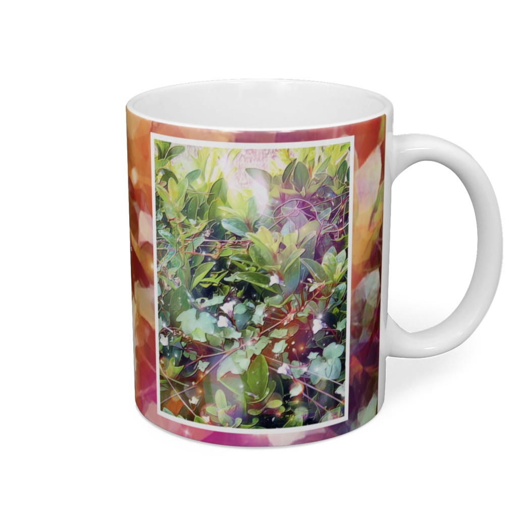 a-492 花 朝日 Flower sunlight マグカップ