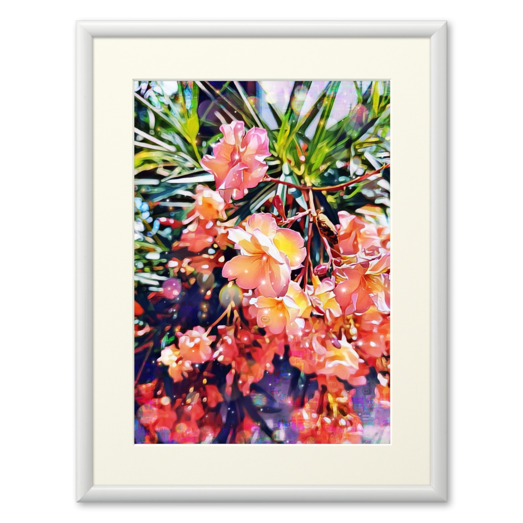 a-498 路傍の花 夏 艶やか Roadside flowers summer glossy プリモアート(複製画)