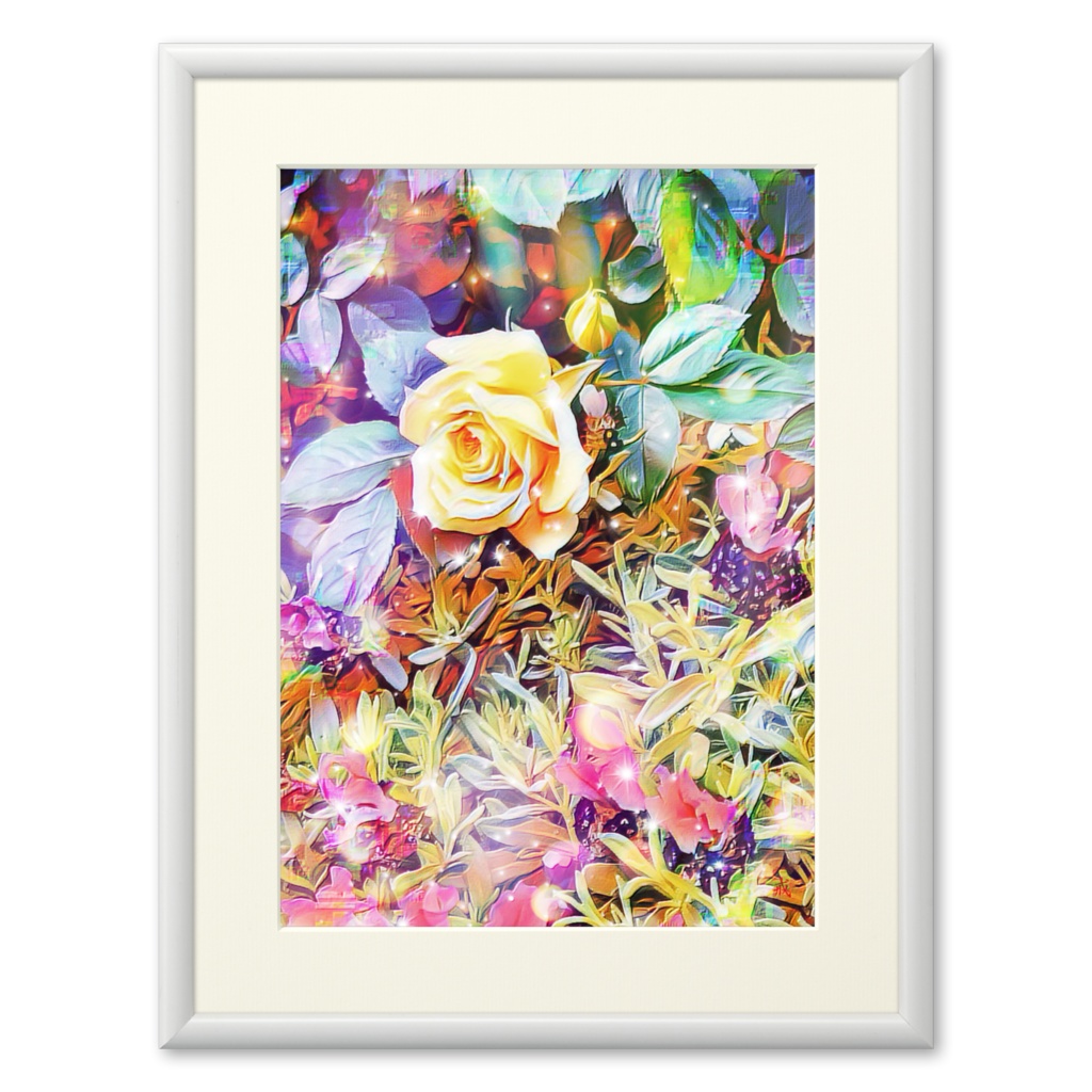 a-503 薔薇 沸き立つ光 Gorgeous light プリモアート(複製画)