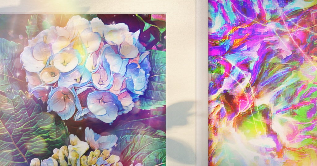 a-513 梅雨 紫陽花 Rainy season hydrangea プリモアート(複製画)