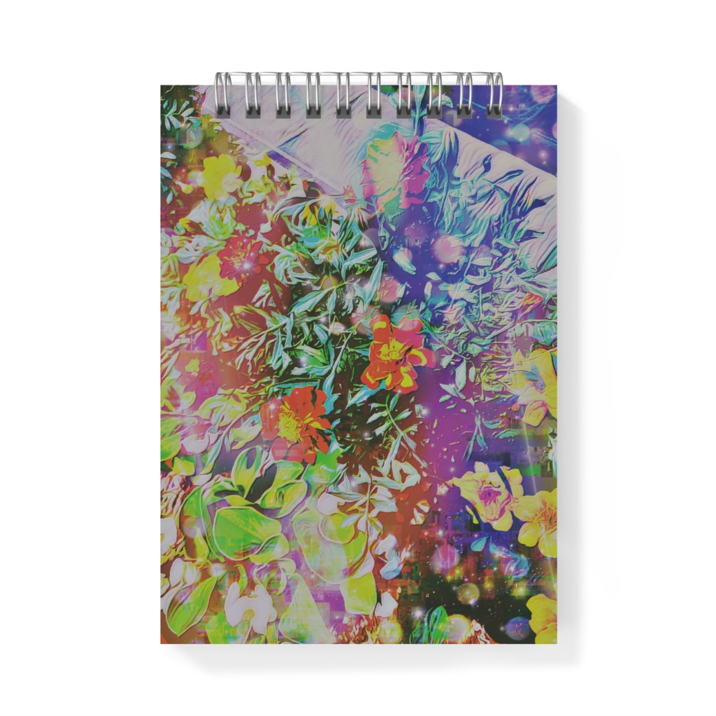 a-520 花 絵画的光の波紋 Flower. Pictorial ripples of light アートポスト(メモ帳)