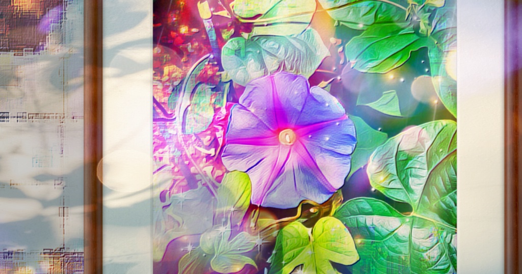 a-522 朝顔 Morning star プリモアート(複製画)