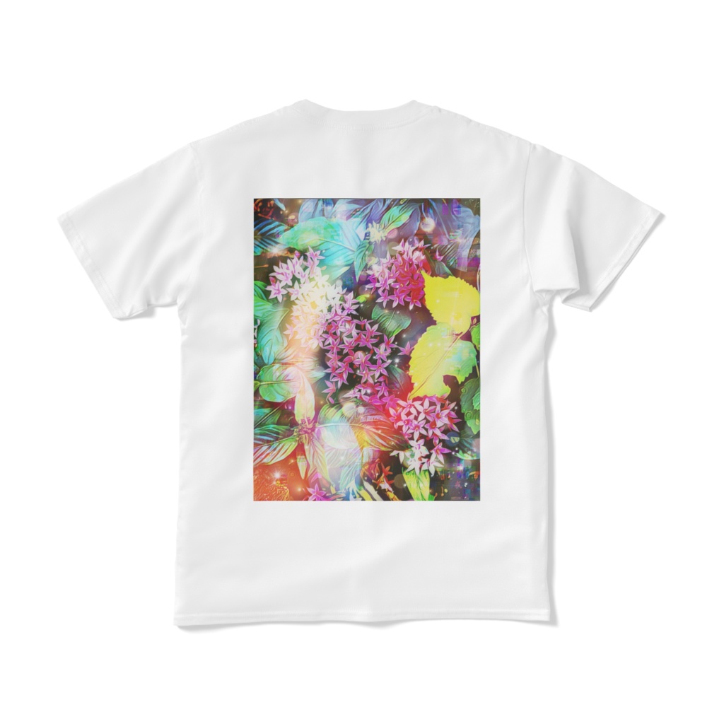 a-523 白亜紀風花壇 Cretaceous flowerbed Tシャツ and Love & Peace