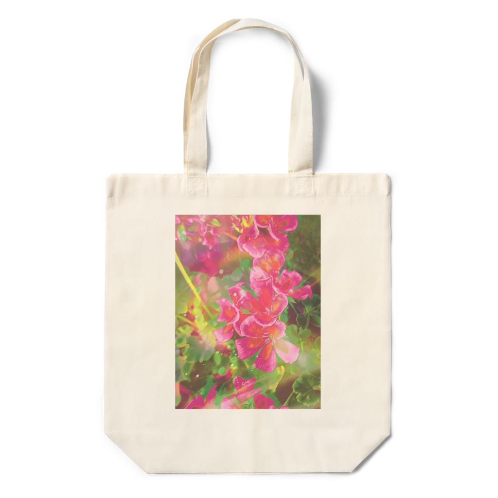 a-548 朝 花雫 Morning Flower drop エコバッグ