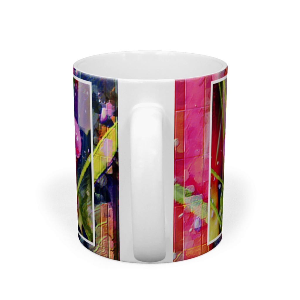 a-558 デジタル的桃色トロピカーナ Digital pink tropicana マグカップ