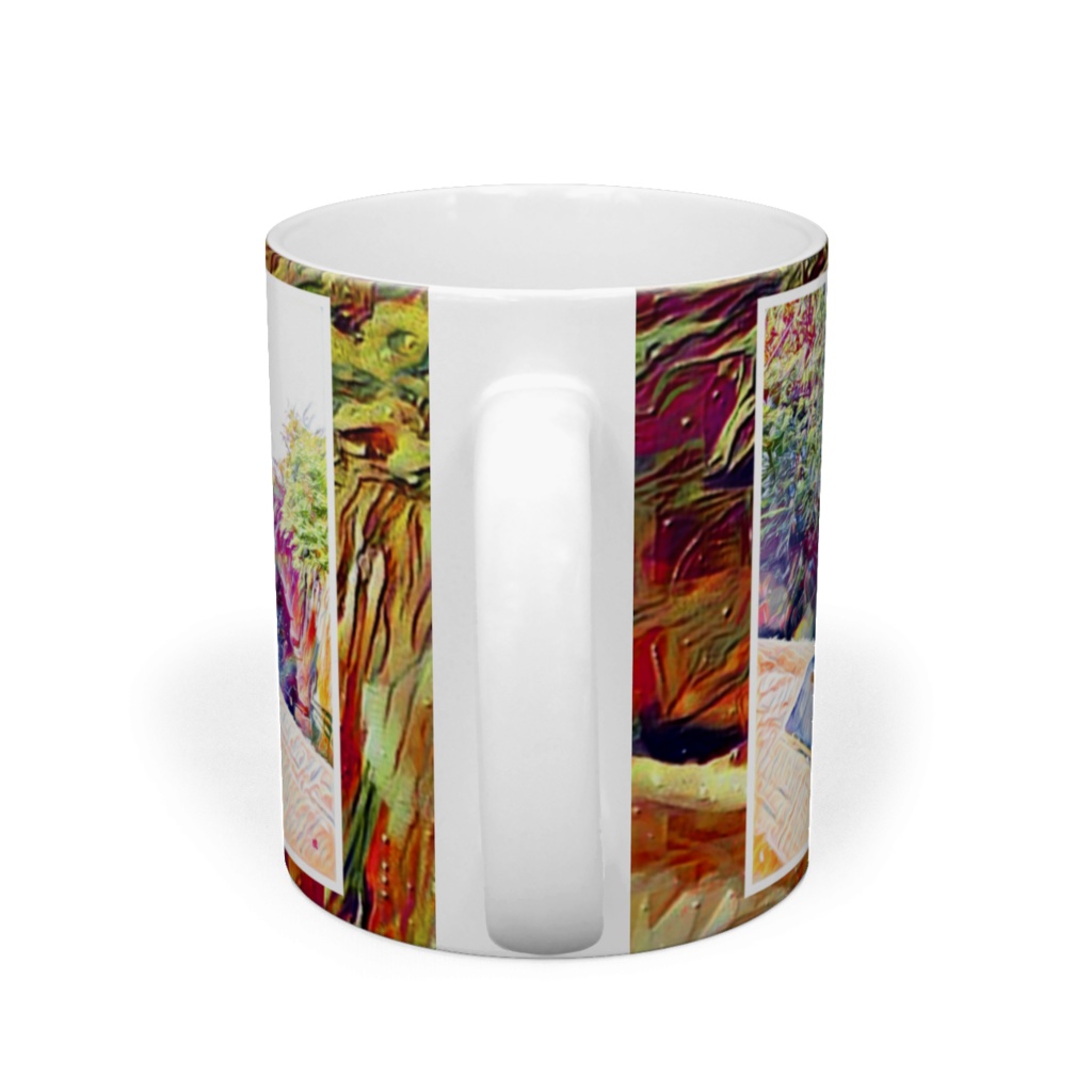 a-583 早秋の夕景 下町情緒 Early autumn evening view Shitamachi atmosphere マグカップ