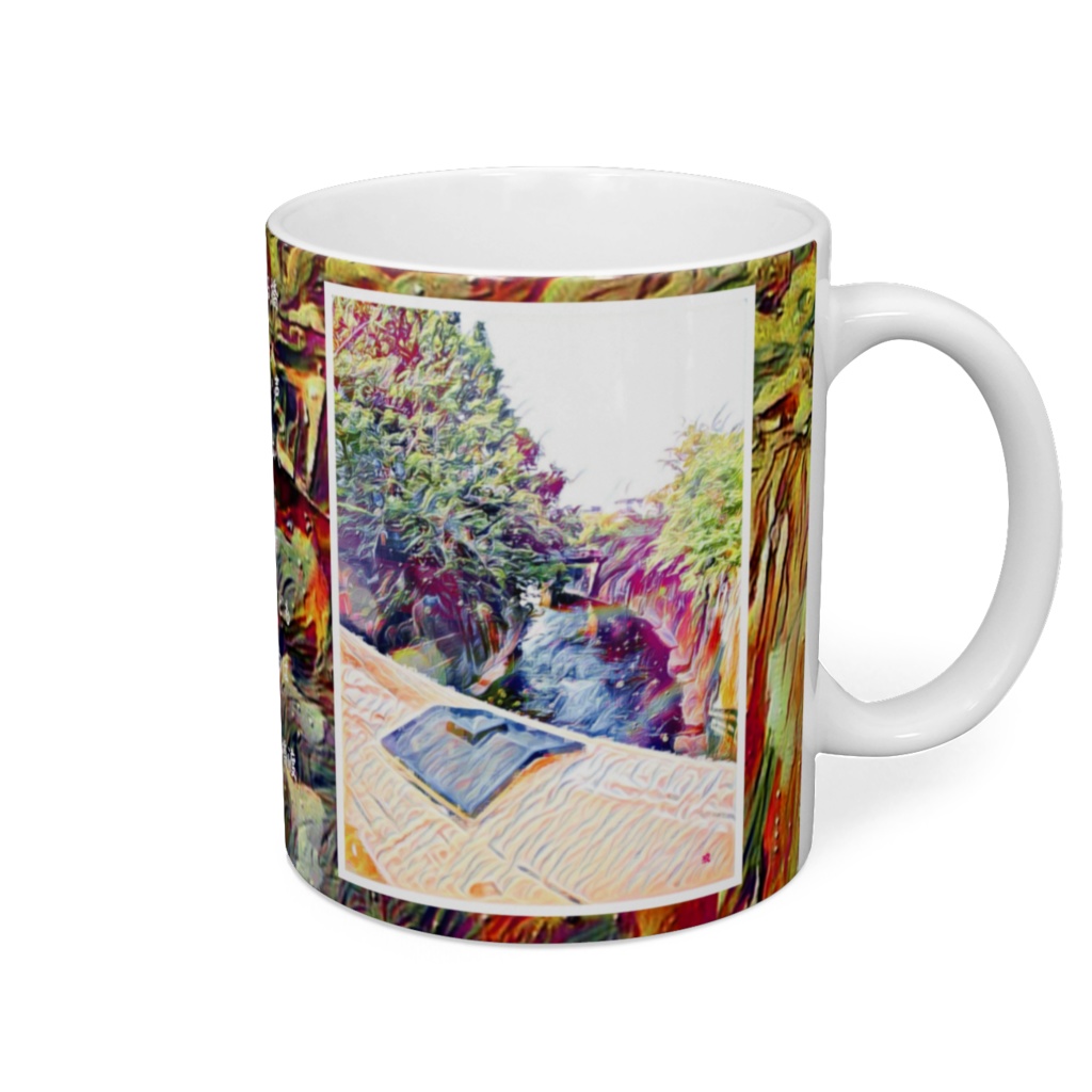 a-583 早秋の夕景 下町情緒 Early autumn evening view Shitamachi atmosphere マグカップ