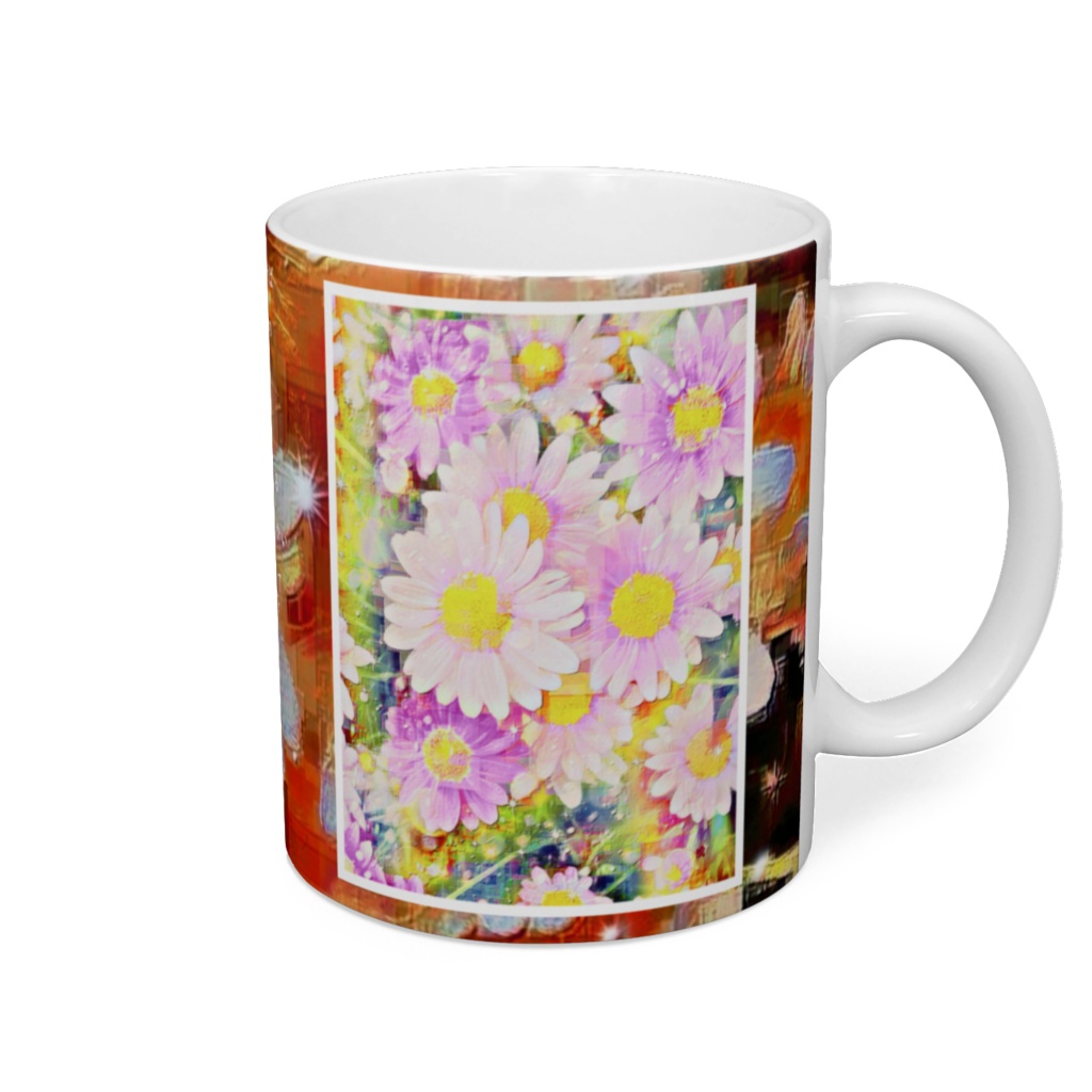 a-587 花 夏の想い出Flowers Summer memories マグカップ