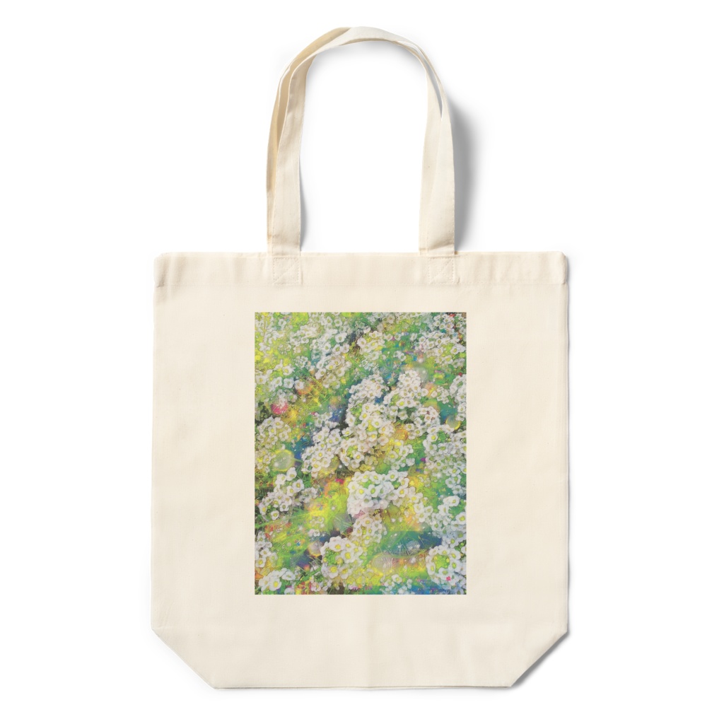 a-598 路傍の花 虹の風 Roadside flowers rainbow wind トートバッグ ☆応援企画商品☆