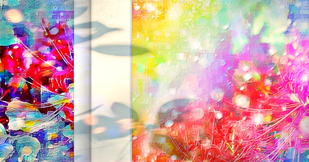 a-600 虹 曼珠沙華 Rainbow cluster amaryllis プリモアート(複製画)