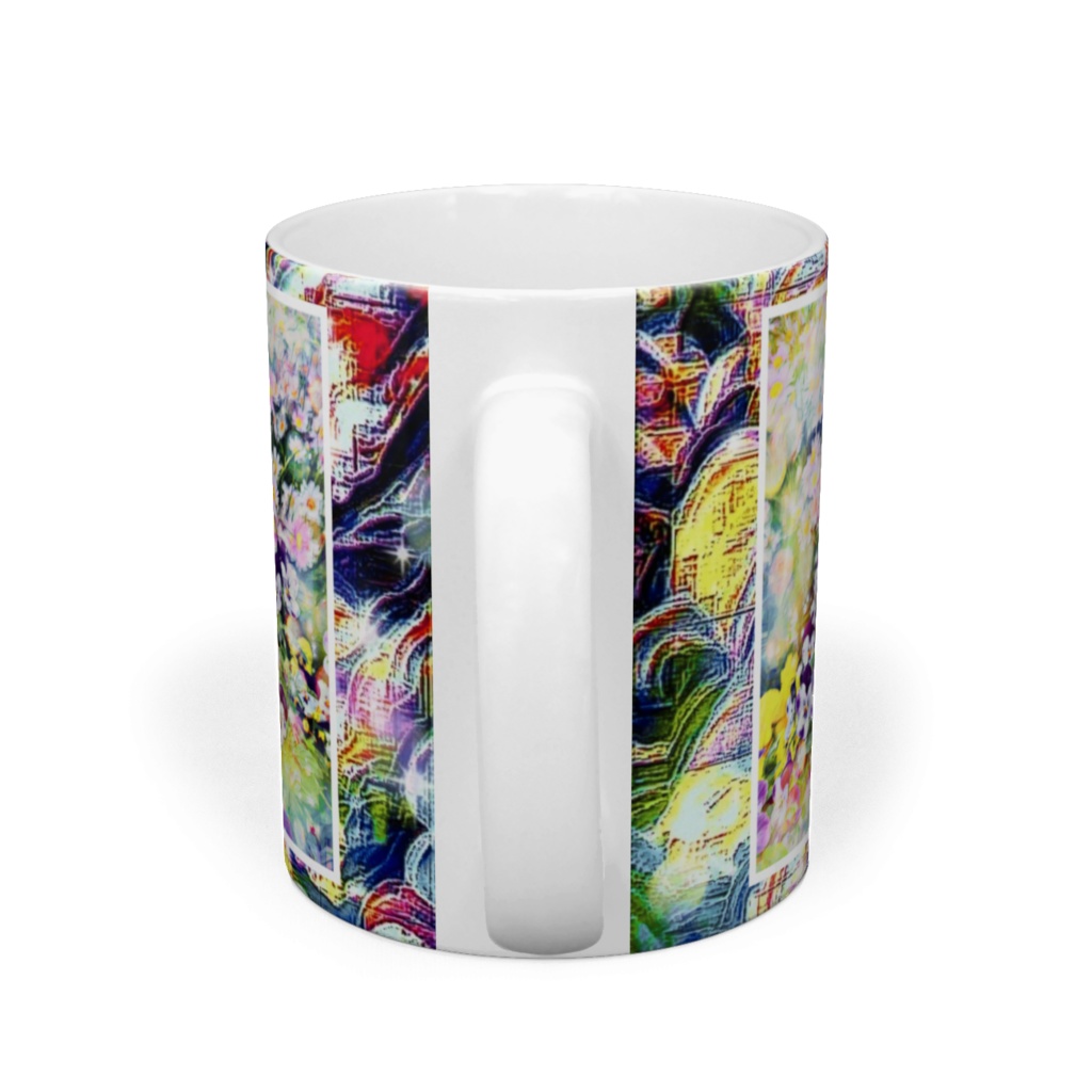 a-603 華 優しき花の集い Glossy. A gathering of gentle flowers マグカップ ☆応援企画商品☆