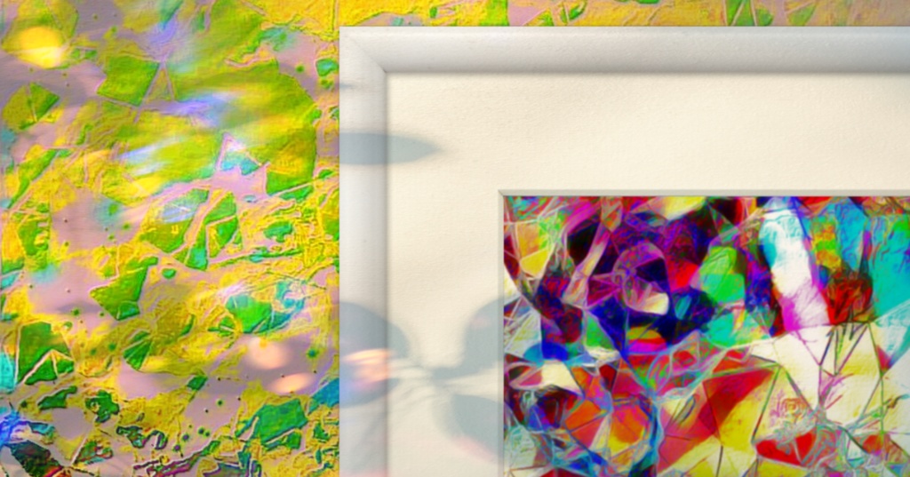 a-613 万華鏡の中の花 Flowers in kaleidoscope プリモアート(複製画) ☆応援企画商品☆