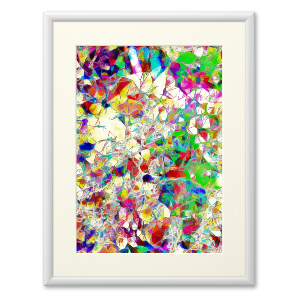 a-613 万華鏡の中の花 Flowers in kaleidoscope プリモアート(複製画) ☆応援企画商品☆