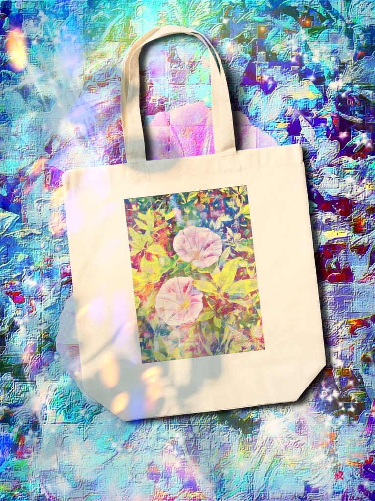 a-615 晩夏ノ朝顔 Morning glory that misses summer トートバッグ ☆応援企画商品☆