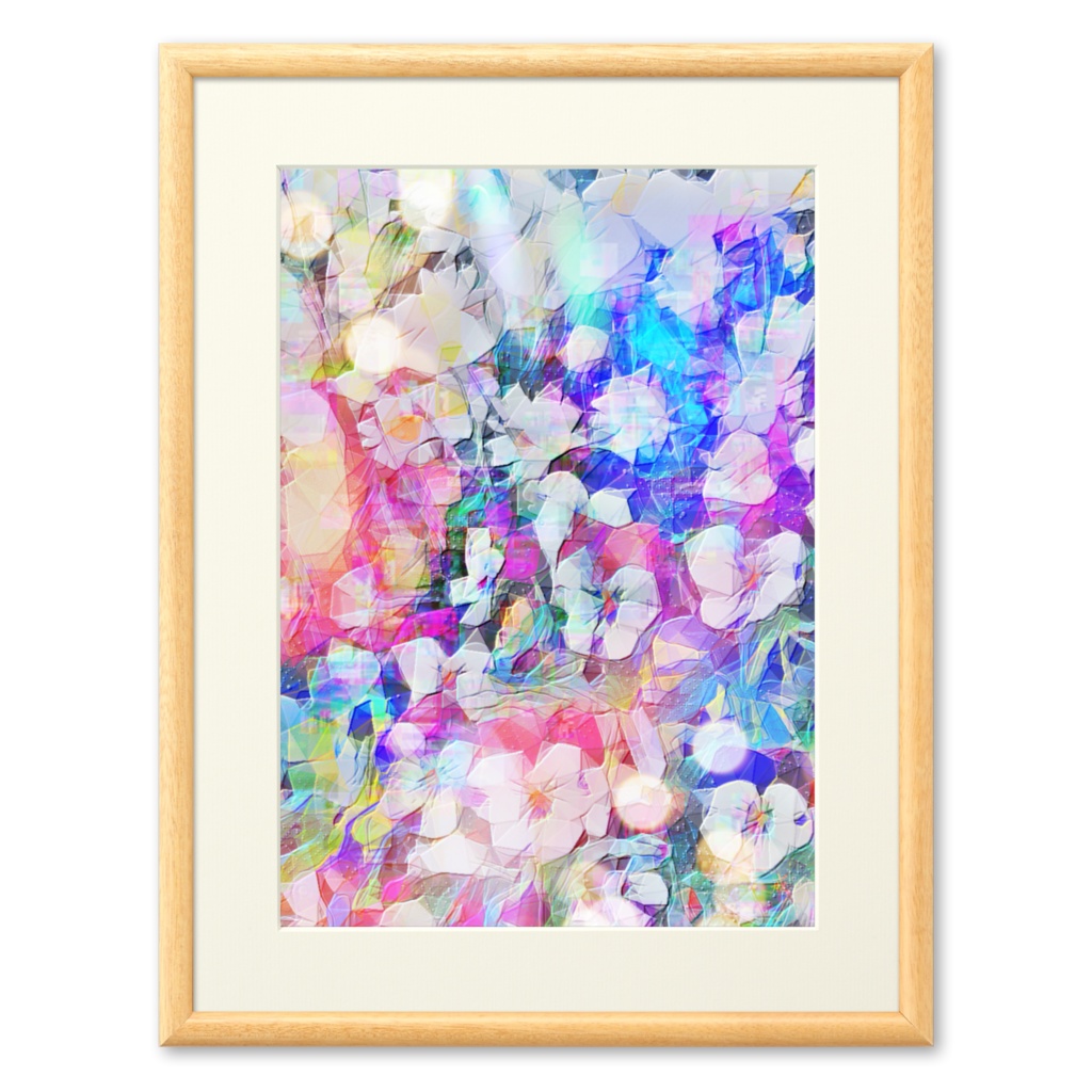 a-617 氷雪之花 虹の灌水 Ice and snow flowers Rainbow irrigation プリモアート(複製画) ☆応援企画商品☆