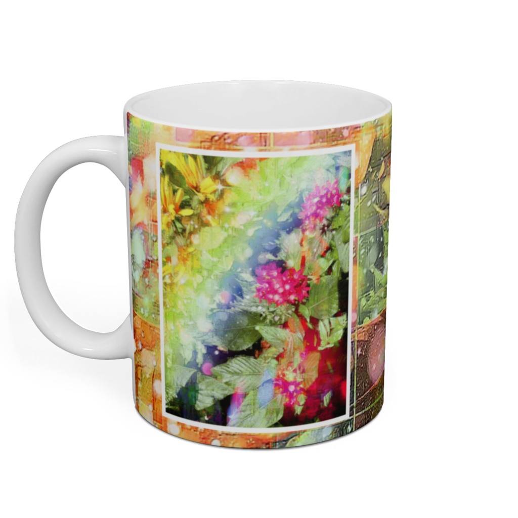 a-620 華 虹の垣根 Glossy. Rainbow fence マグカップ ☆応援企画商品☆