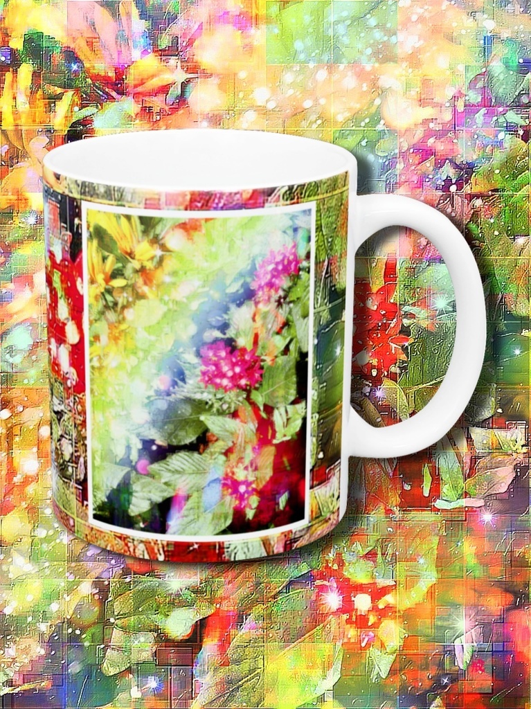 a-620 華 虹の垣根 Glossy. Rainbow fence マグカップ ☆応援企画商品☆