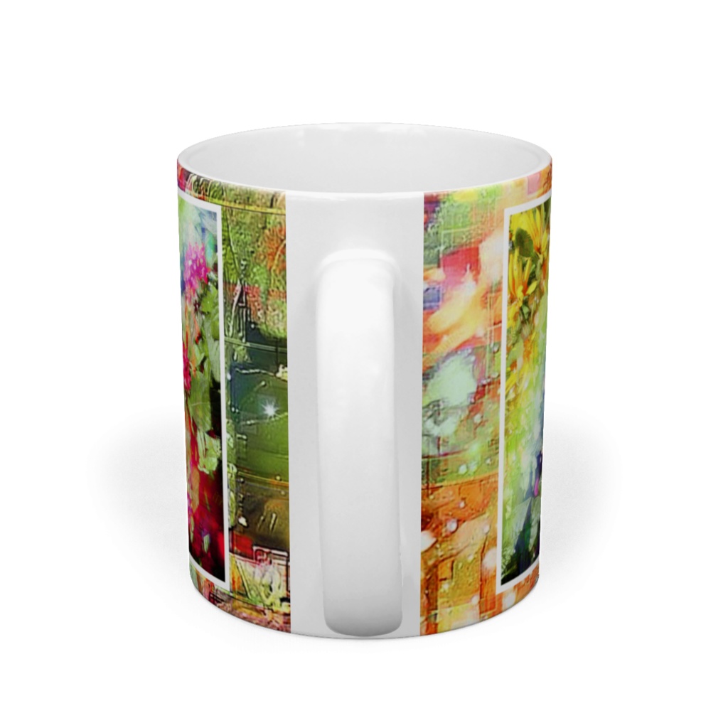 a-620 華 虹の垣根 Glossy. Rainbow fence マグカップ ☆応援企画商品☆