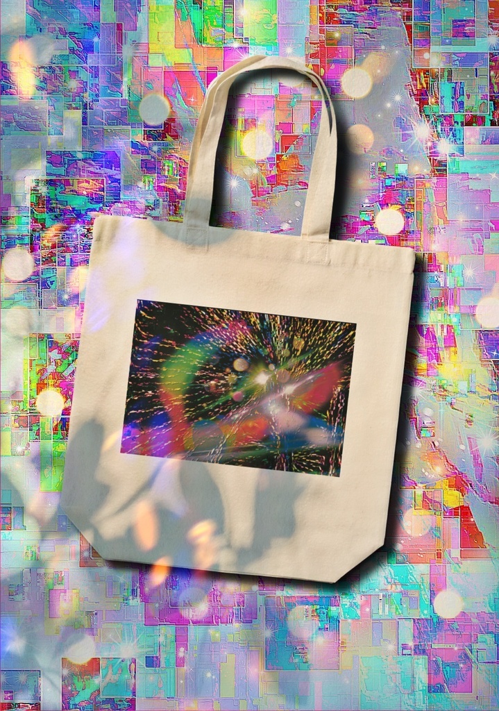 a-623 虹色 サウンドロード Rainbow sound road トートバッグ ☆応援企画商品☆