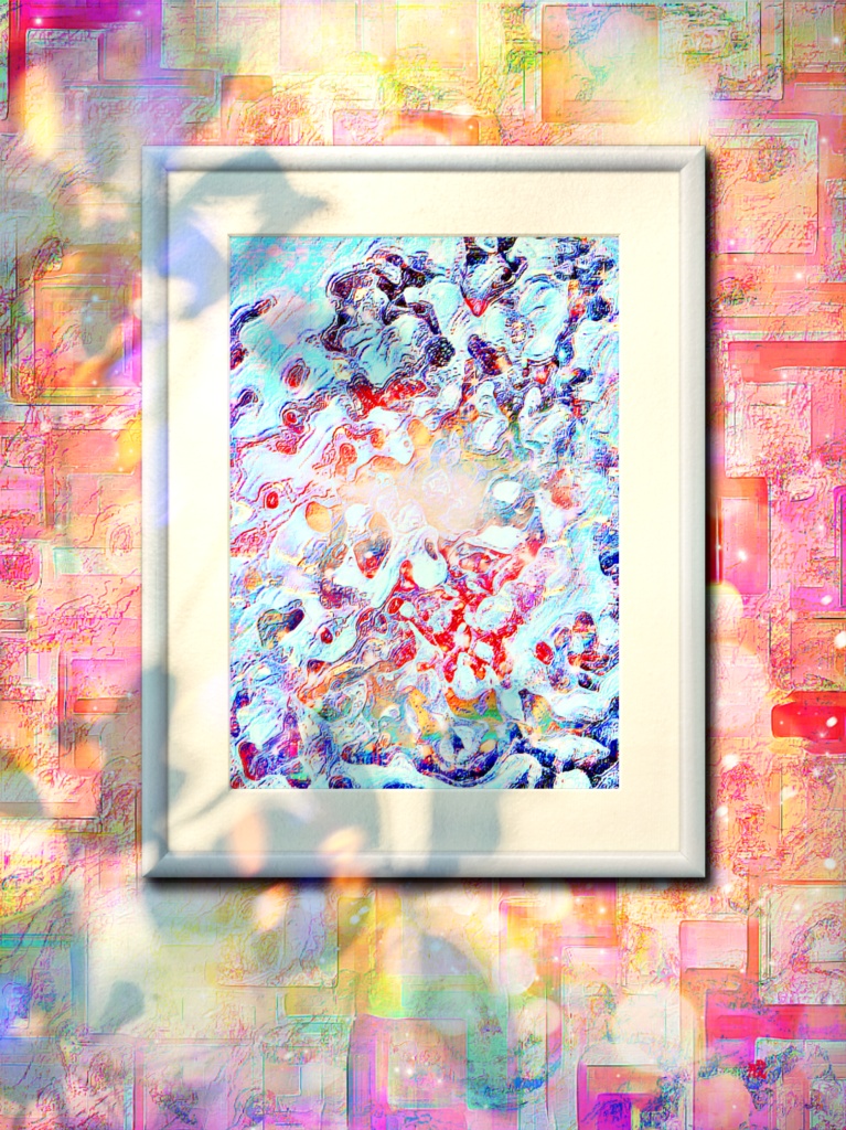 a-641 駿河の潮風と透かし赤富士 Suruga sea breeze and openwork red Fuji プリモアート(複製画) ☆応援企画商品☆