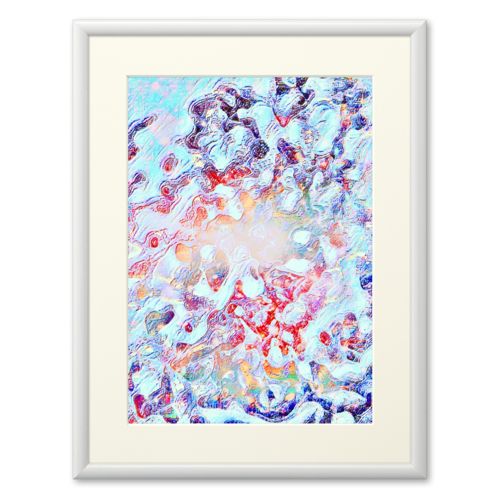 a-641 駿河の潮風と透かし赤富士 Suruga sea breeze and openwork red Fuji プリモアート(複製画) ☆応援企画商品☆