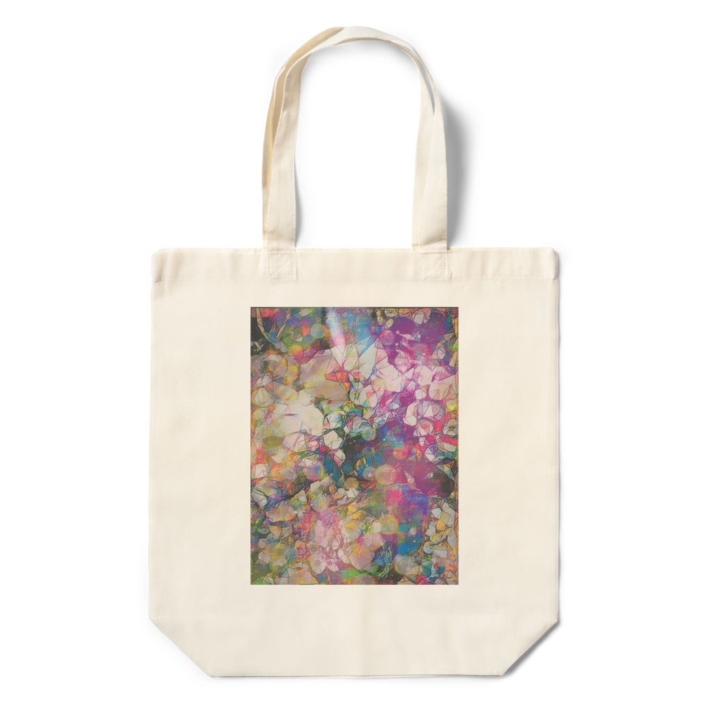 a-647 紫の花 Purple flower トートバッグ ☆応援企画商品☆