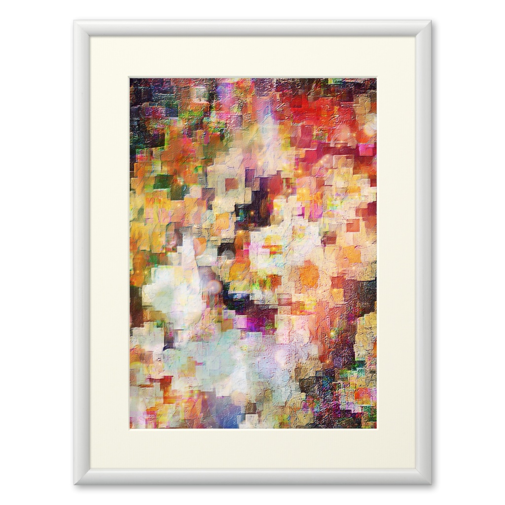 a-649 再生 壁から浮あがる花達 Regeneration Flowers rising from the wall プリモアート(複製画) ☆応援企画商品☆