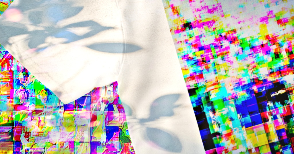 a-650 黒と格子の三原色 Three primary colors of black and lattice Tシャツ ☆応援企画商品☆