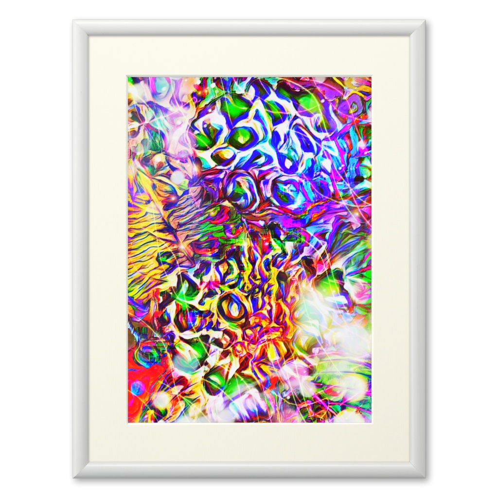 a-653 光に干渉する獣図 Beast figure that interferes with light プリモアート(複製画) ☆応援企画商品☆