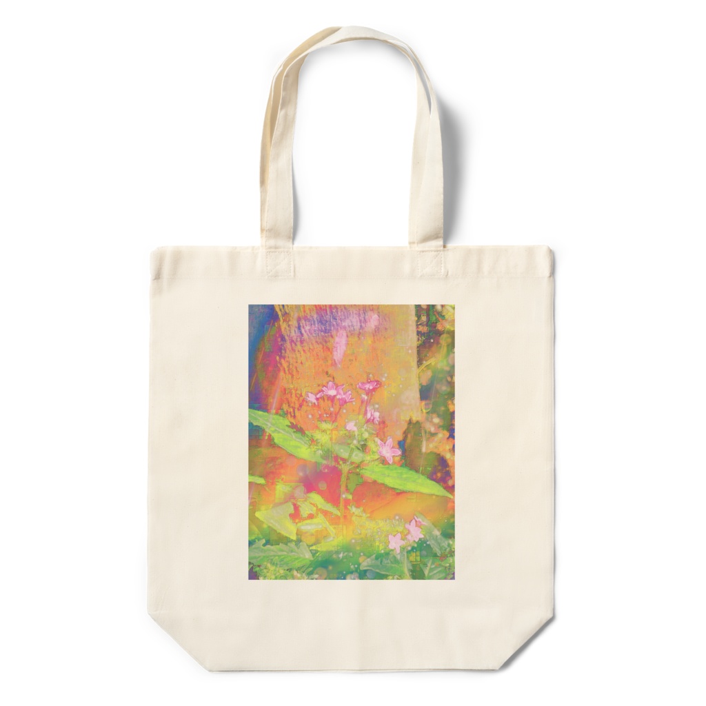 a-655 華 ハレーション 森の参道 Glossy. Halation Forest approach トートバッグ ☆応援企画商品☆