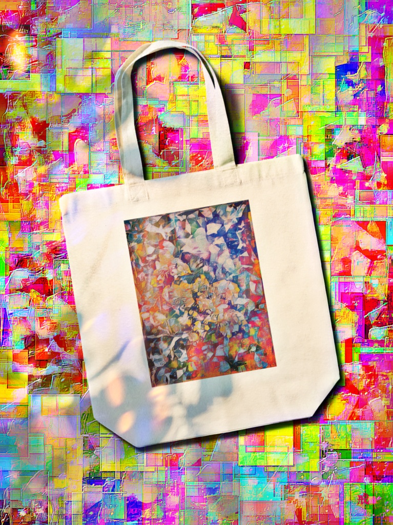 a-659 光 混沌 The Light, Chaos トートバッグ ☆応援企画商品☆