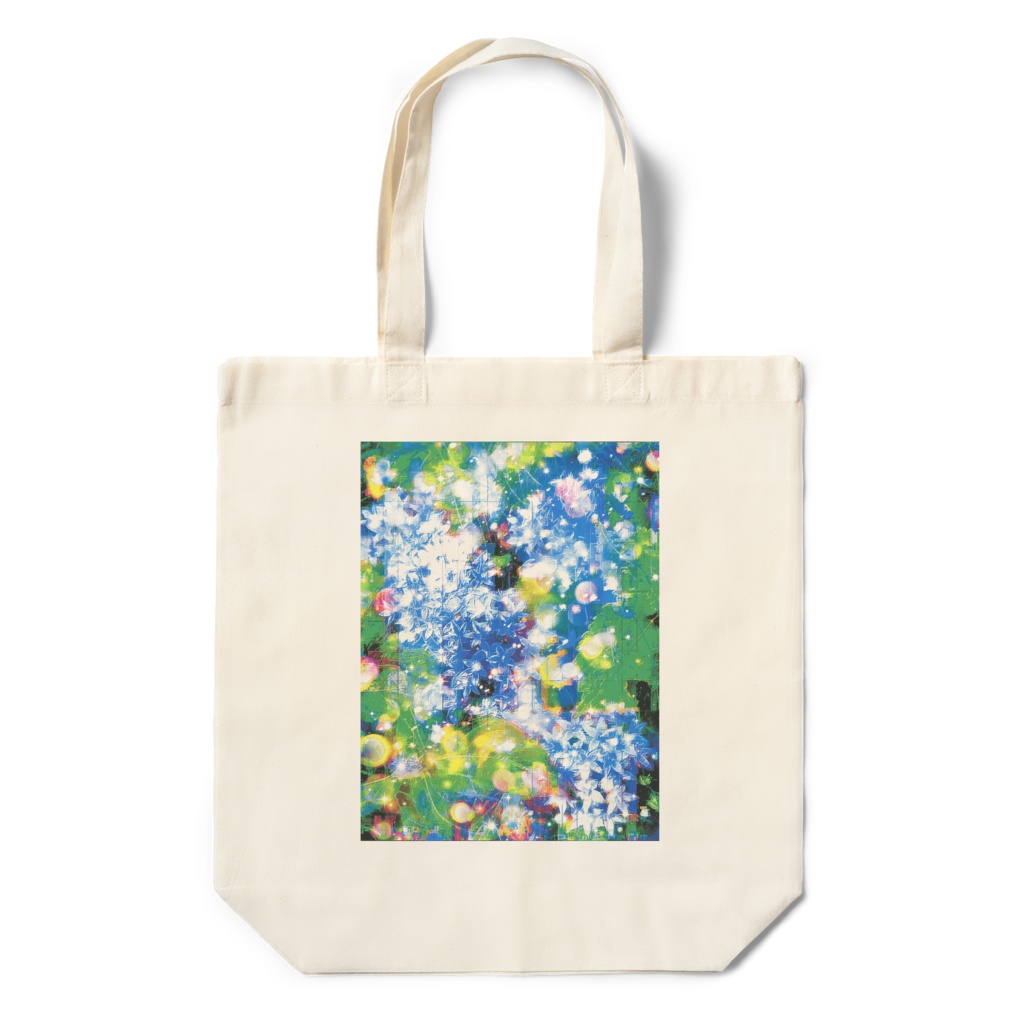 a-667 華 晩秋 氷結花 Glossy. Late autumn freezing flowers トートバッグ ☆応援企画商品☆