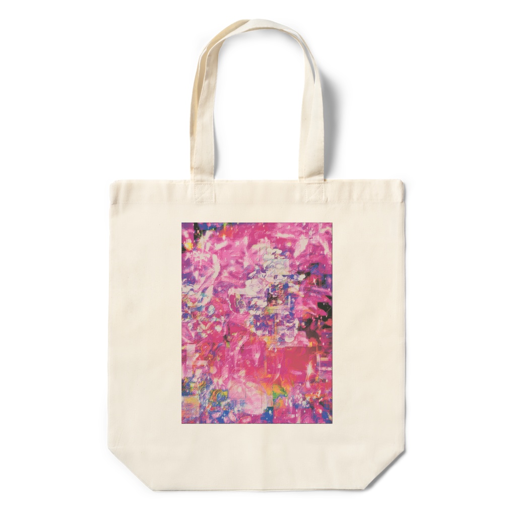 a-671 華 紅い刻乃衝動 Glossy. At the time of red impulse トートバッグ ☆応援企画商品☆