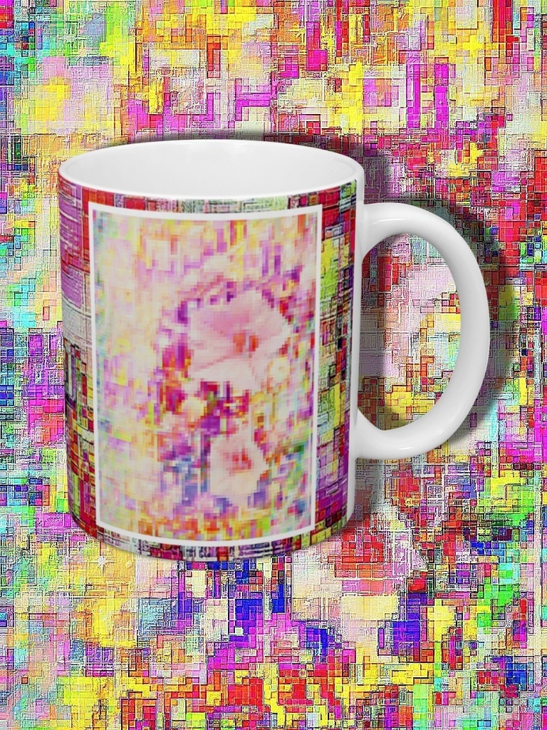 a-672 華 光と色のバザール Glossy. Brilliant and colored bazaar マグカップ ☆応援企画商品☆